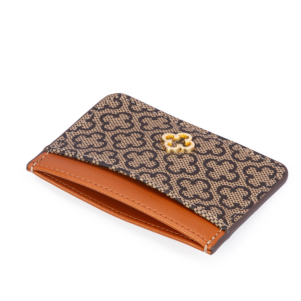 KIT CHAVEIRO + PORTA CART&Atilde;O CARAMELO MONOGRAMA image number 4