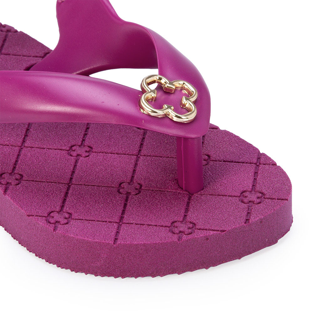 CHINELO BEB&Ecirc; ROSA F&Uacute;CSIA COM TIRA EL&Aacute;STICA INJETADO image number 2