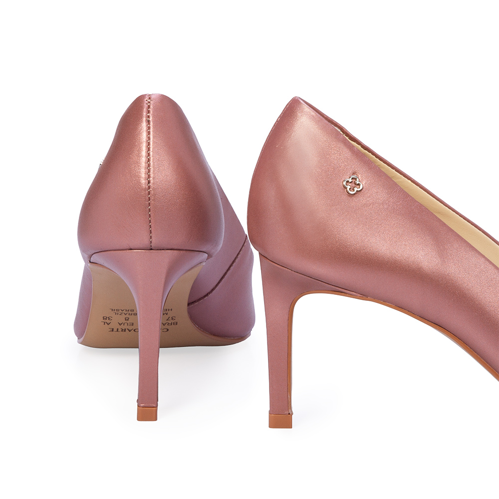 SCARPIN SALTO ALTO ROSA MALVA DE COURO NOBUCK image number 4