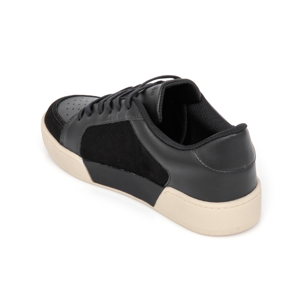 TÊNIS FEMININO AMARRAÇÃO PRETO COURO NOBUCK image number 2