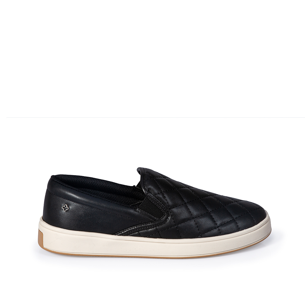 T&Ecirc;NIS FEMININO SLIP ON PRETO MATELASS&Ecirc; image number 0