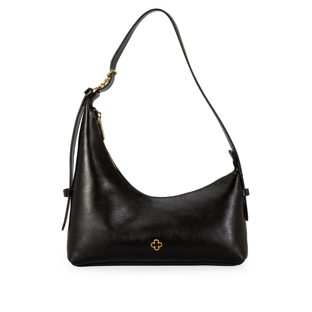 BOLSA SHOULDER BAG COURO PRETA image number 0