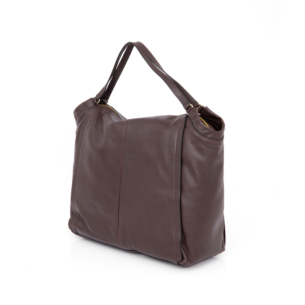 BOLSA DE COURO MARROM TOBACCO SHOPPER image number 3