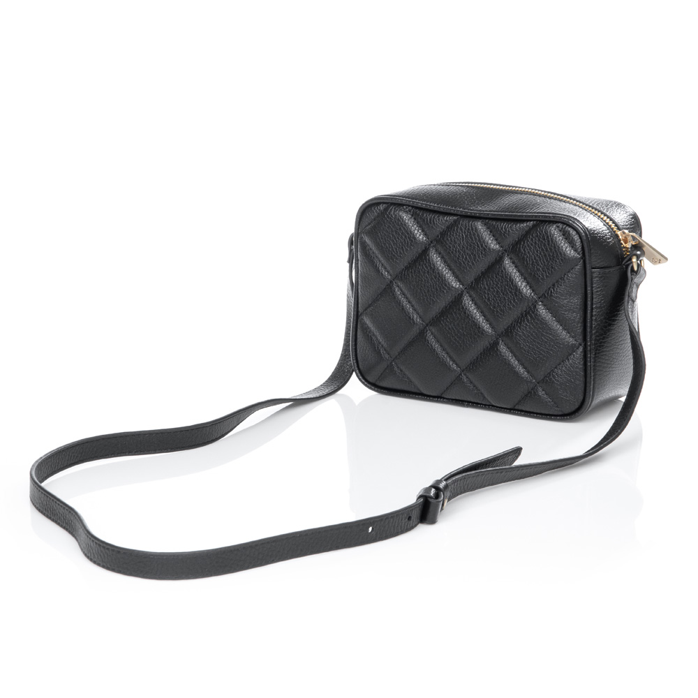 BOLSA PEQUENA TIRACOLO PRETA COURO image number 2