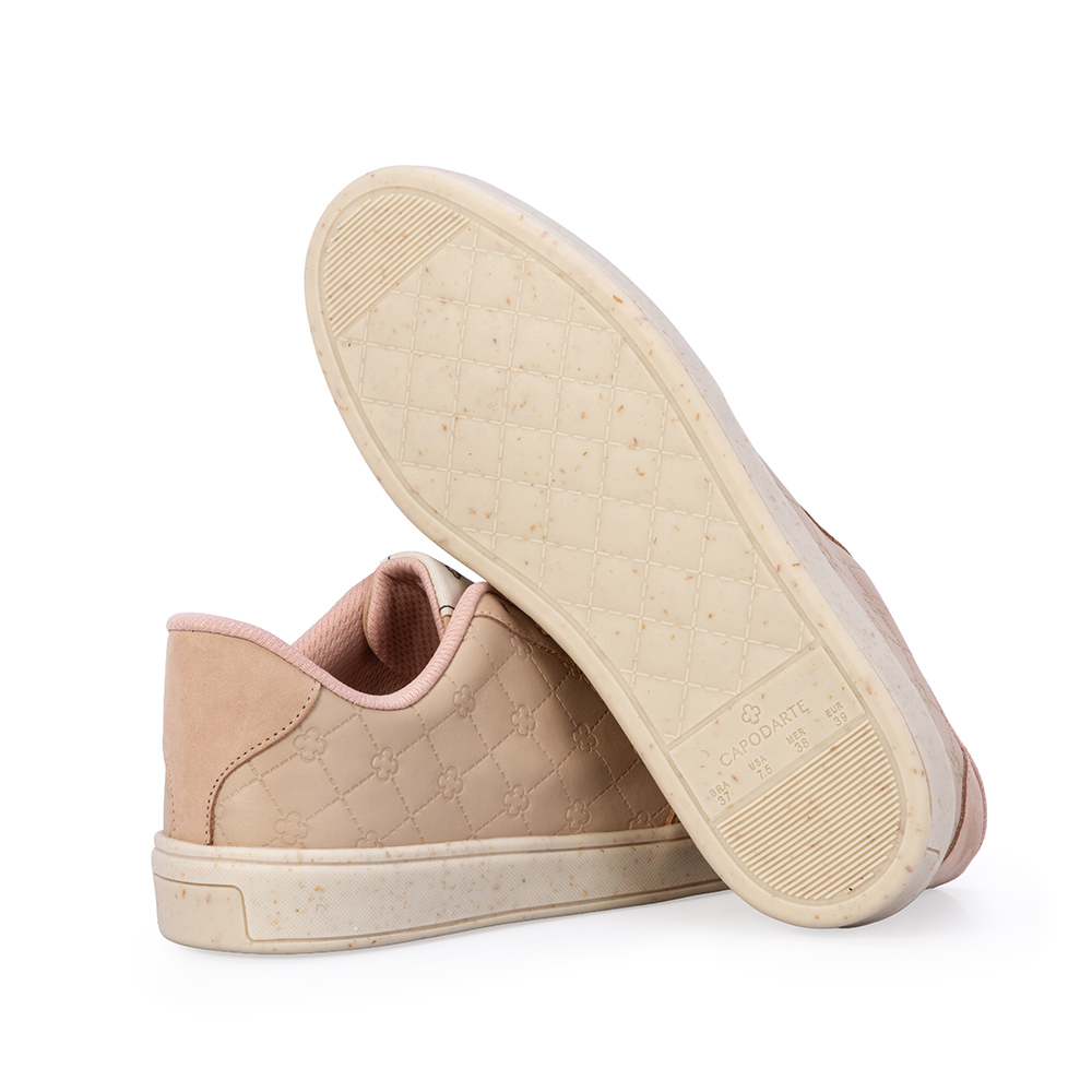 T&Ecirc;NIS NUDE SEDA DE COURO NOBUCK AMARRA&Ccedil;&Atilde;O MONOGRAMA FEMININO image number 3