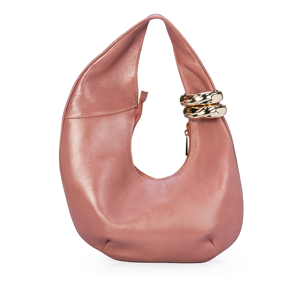 BOLSA HOBO COURO MALVA image number 2