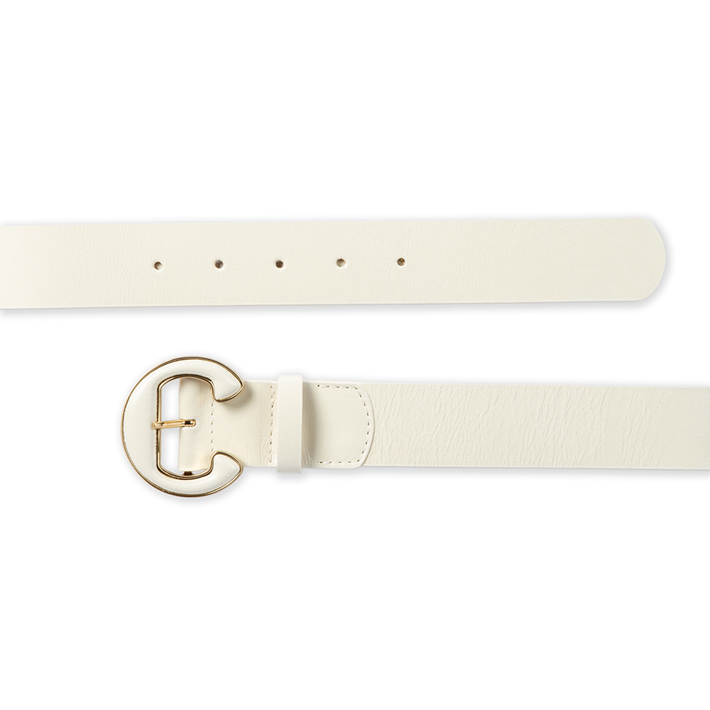 CINTO FEMININO BRANCO DUNA DE COURO VETRO image number 2