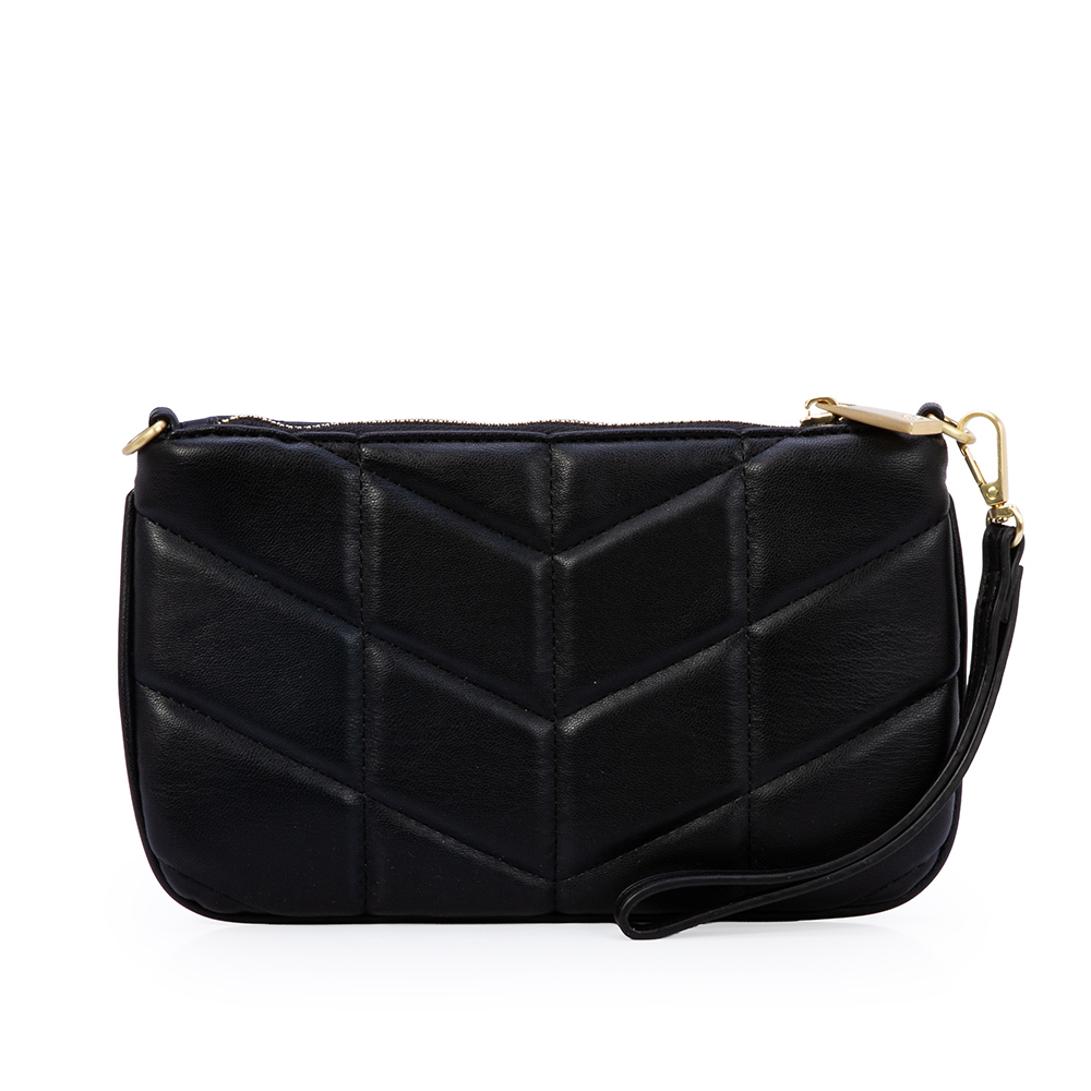 BOLSA PEQUENA AL&Ccedil;A CORRENTE PRETO MATELASS&Ecirc; image number 2