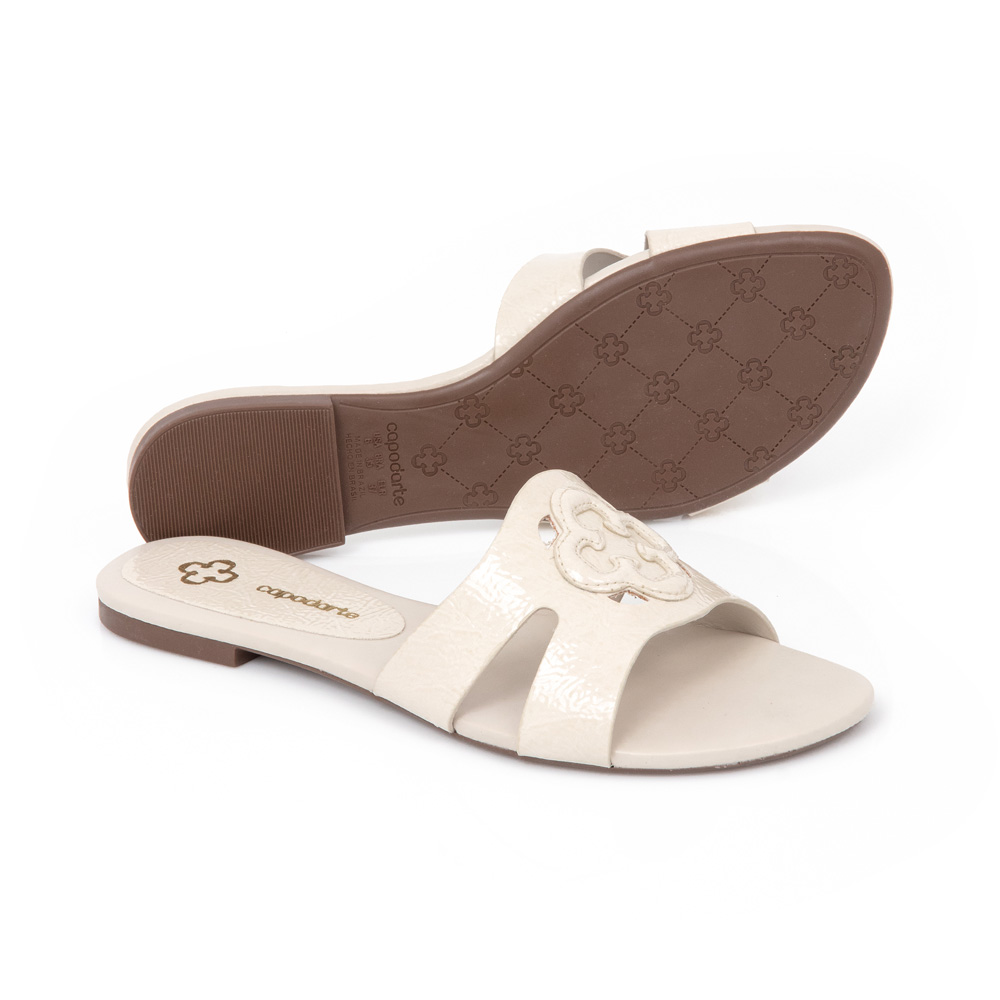 CHINELO RASTEIRA BEGE R&Aacute;FIA image number 3