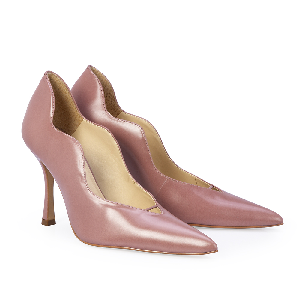 SCARPIN SALTO ALTO COURO MALVA image number 2