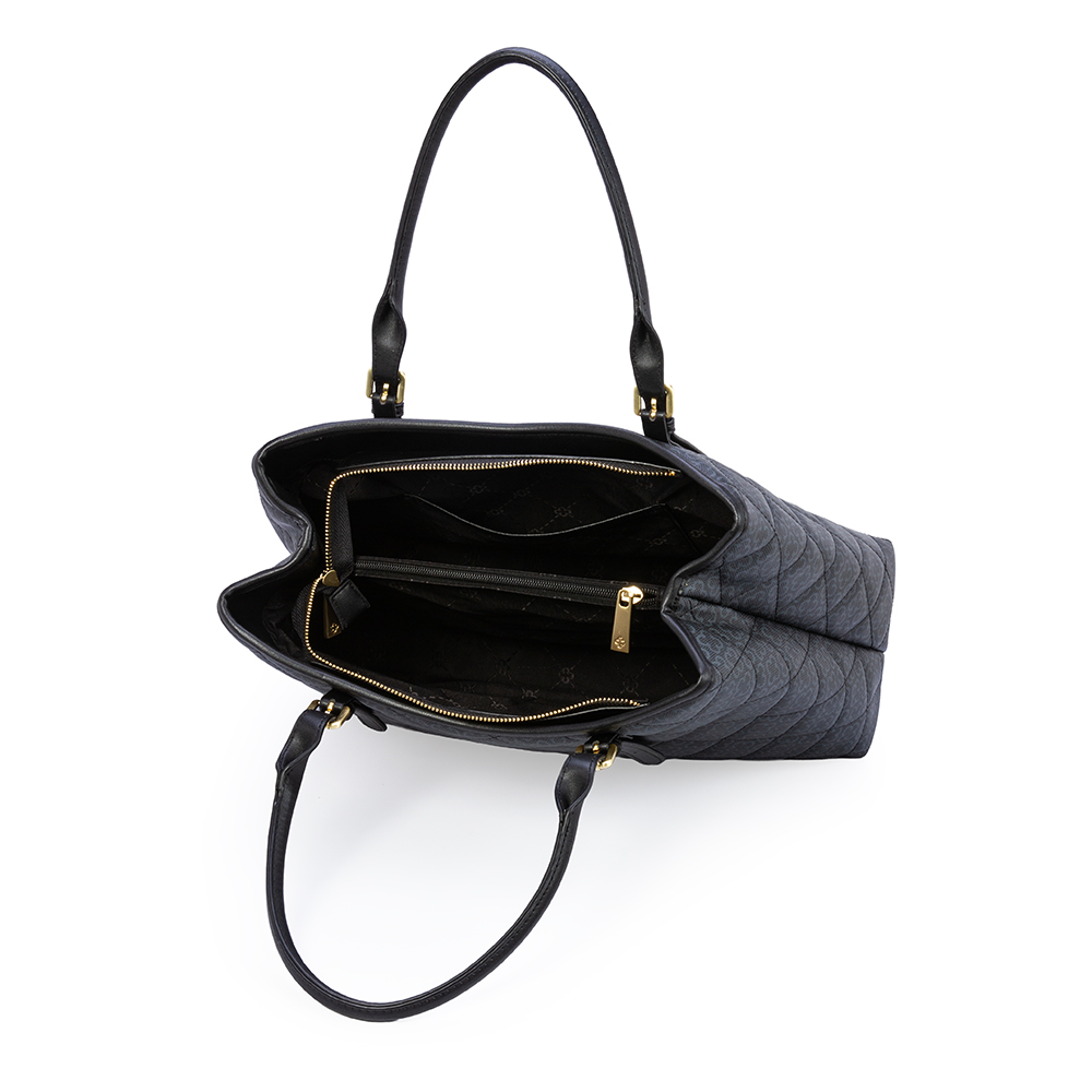 BOLSA SHOPPER PRETA MONOGRAMA image number 4