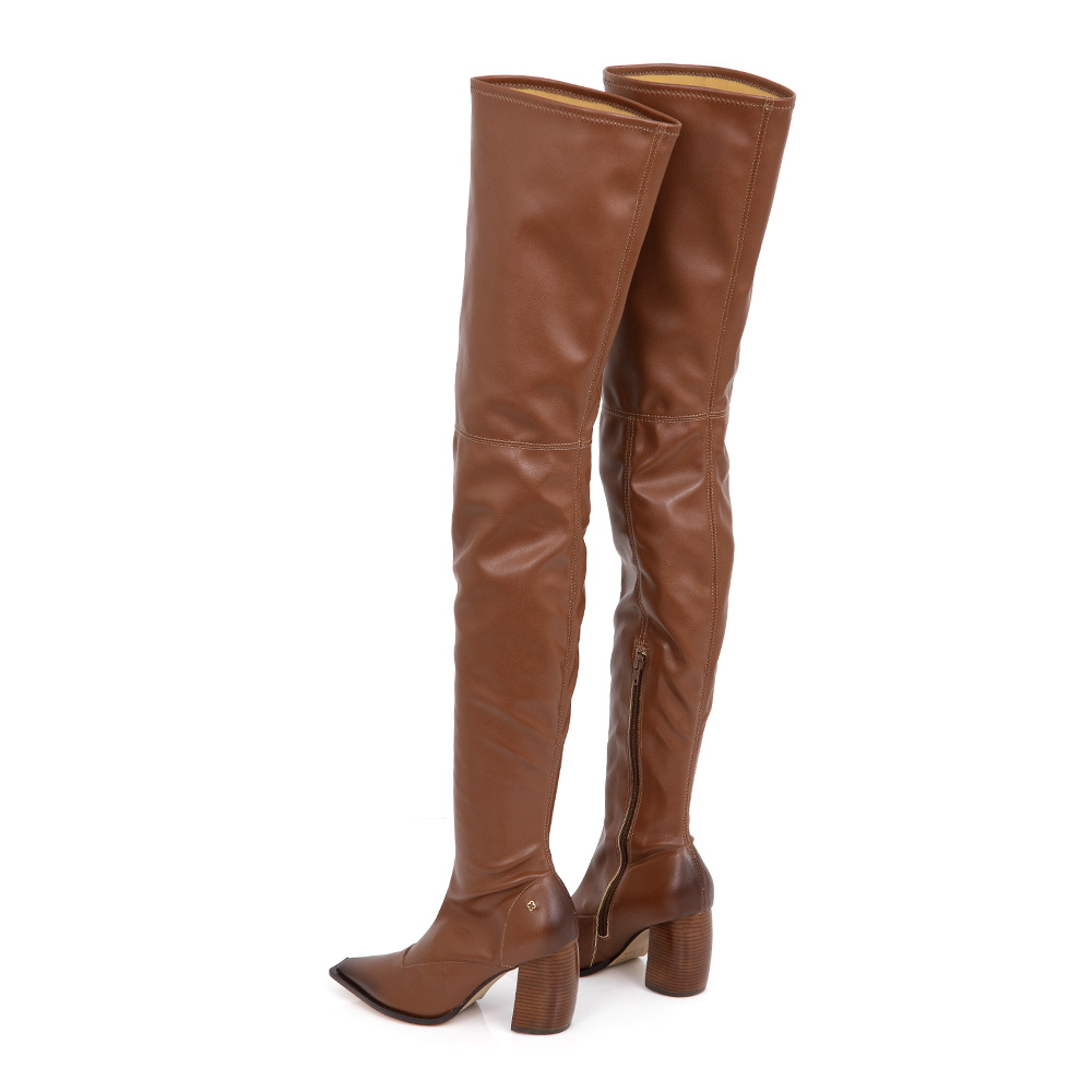 BOTA OVER THE KNEE CARAMELO STRECH image number 3