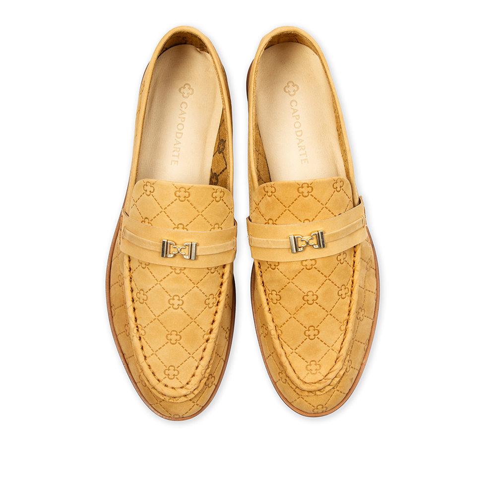 LOAFER MOCASSIM BEGE SAVANA COURO NOBUCK MONOGRAMA image number 4