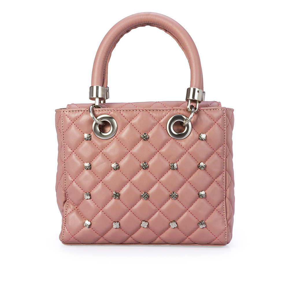 BOLSA TIRACOLO ROSA MALVA DE COURO TOTE image number 0