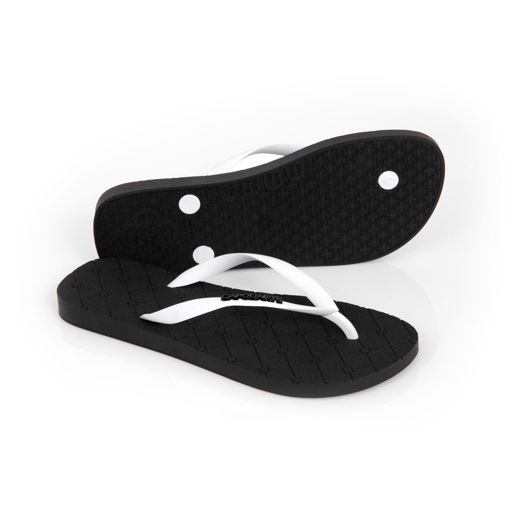 CHINELO DE DEDO MONOGRAMA BRANCO E PRETO image number 3