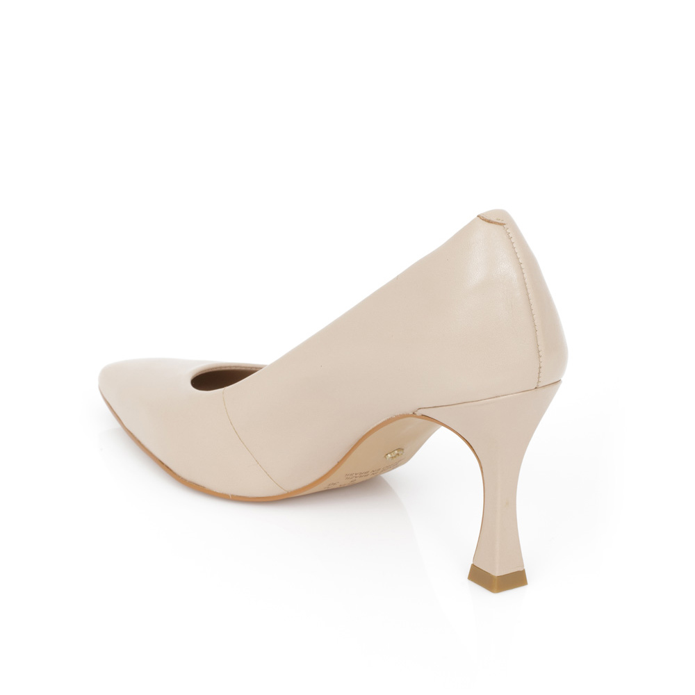 SCARPIN BICO FINO NUDE SEDA DE COURO image number 2