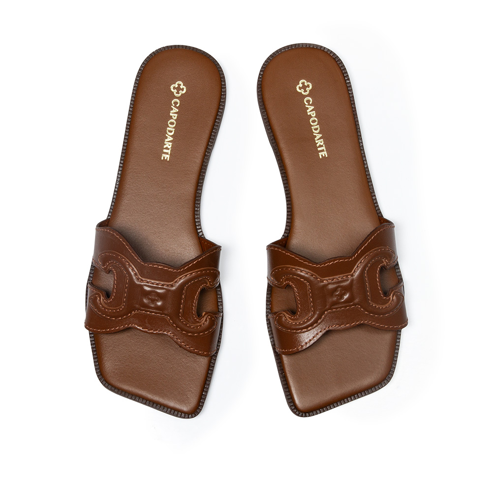 CHINELO RASTEIRO MARROM MOGNO DE COURO image number 4