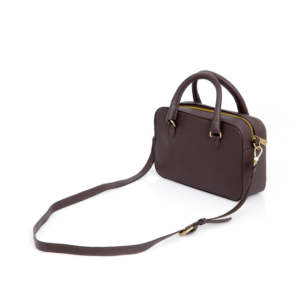 BOLSA TOTE MARROM DE COURO image number 2