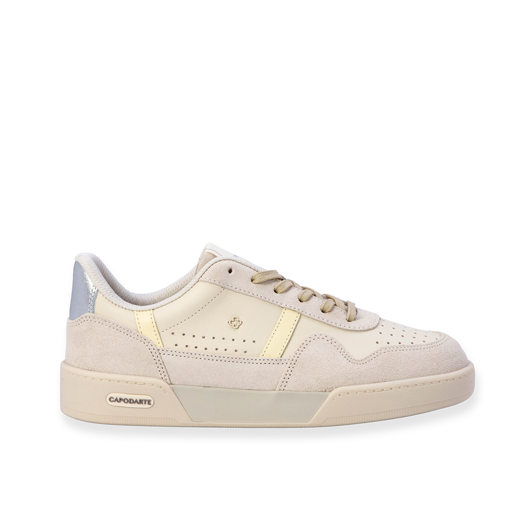 T&Ecirc;NIS FEMININO CREME BRULLE DE COURO AMARRA&Ccedil;&Atilde;O image number 0