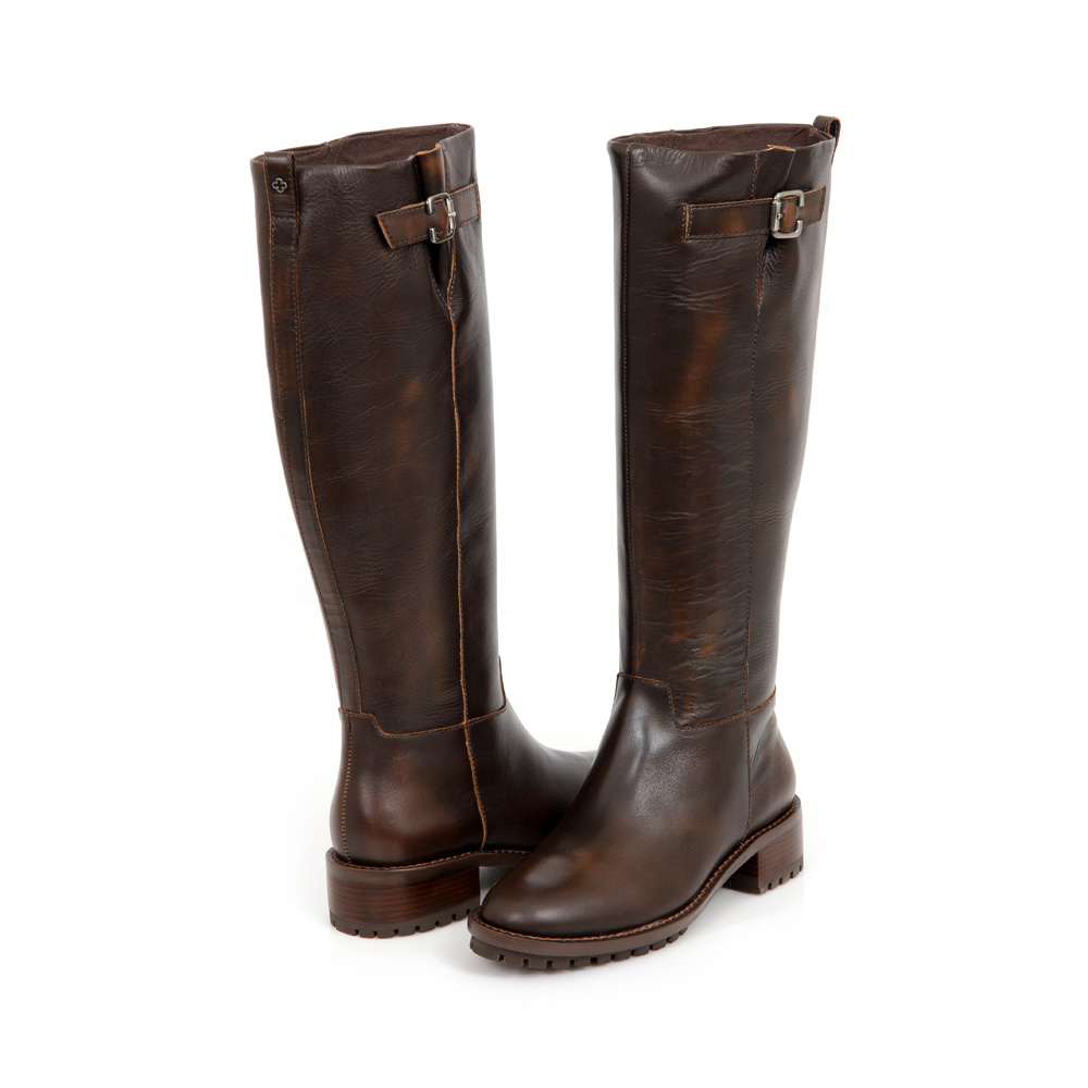 BOTA MONTARIA MARROM TOBACCO  DE COURO image number 4