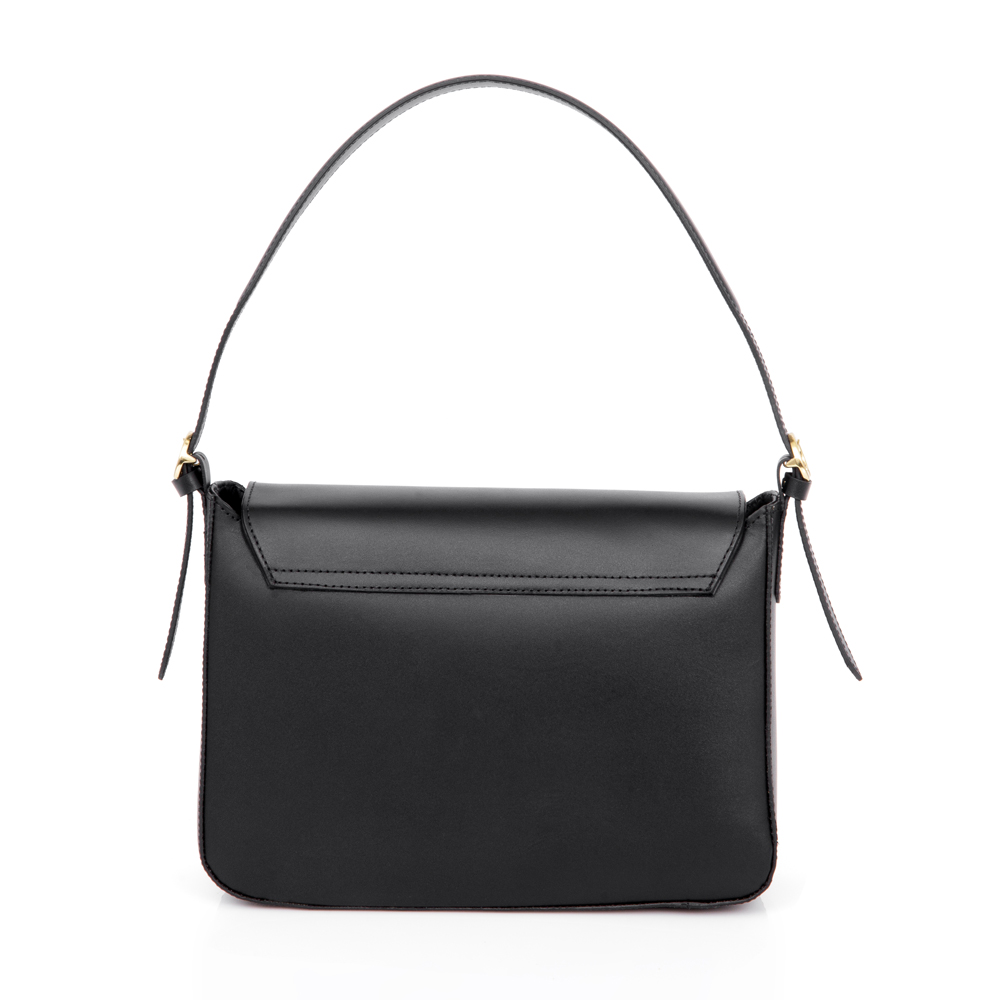 BOLSA CAPODARTE COURO ATANADO PRETA image number 2