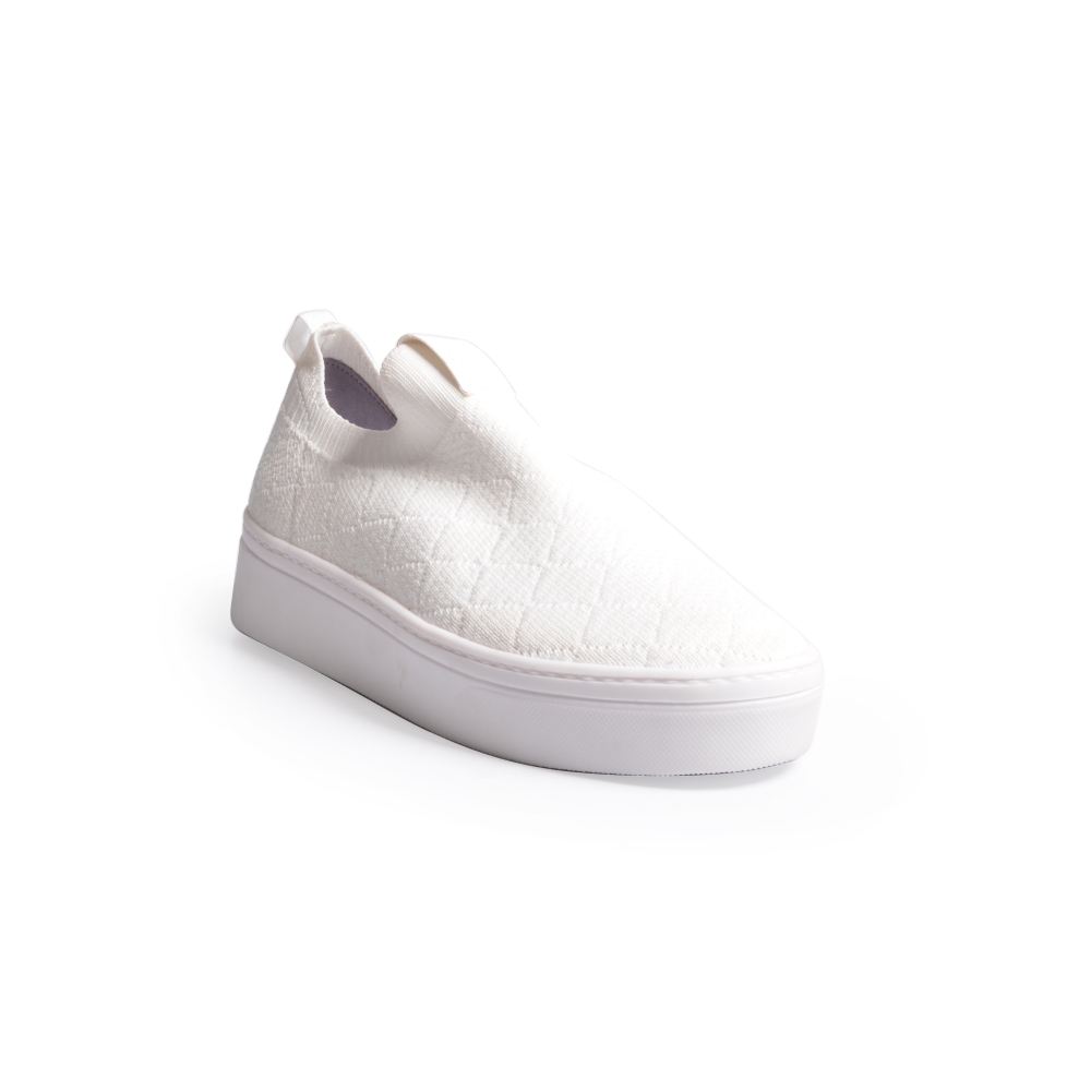 T&Ecirc;NIS FEMININO SLIP ON KNIT MATELASS&Ecirc; BRANCO image number 2