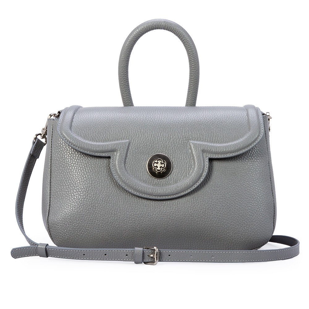 BOLSA TIRACOLO CINZA CARBONO DE COURO TOTE image number 0