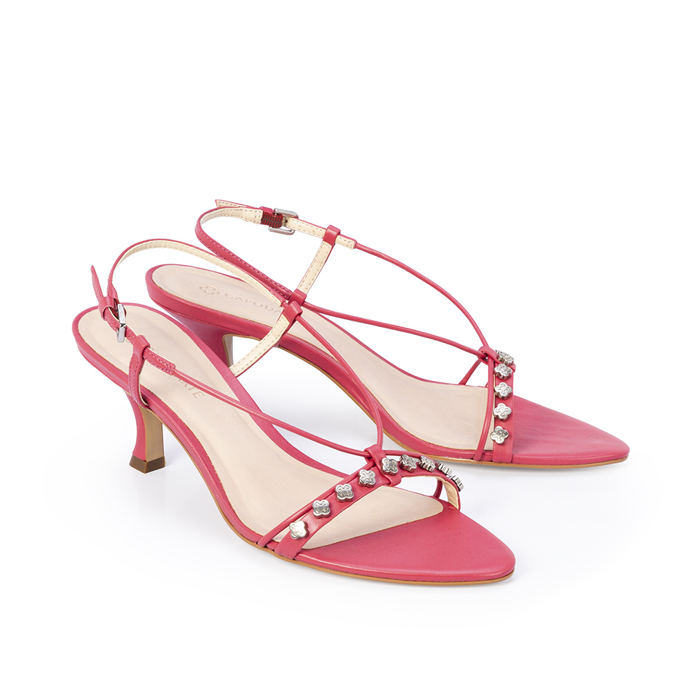 SAND&Aacute;LIA SALTO M&Eacute;DIO COURO ROSA image number 1