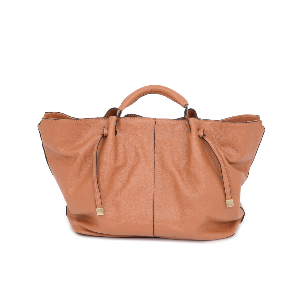 BOLSA MÉDIA CARAMELO COURO SHOPPER image number 3