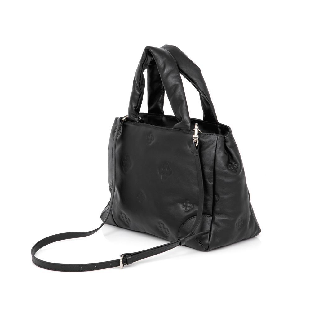 BOLSA DE COURO PRETA TOTE image number 2