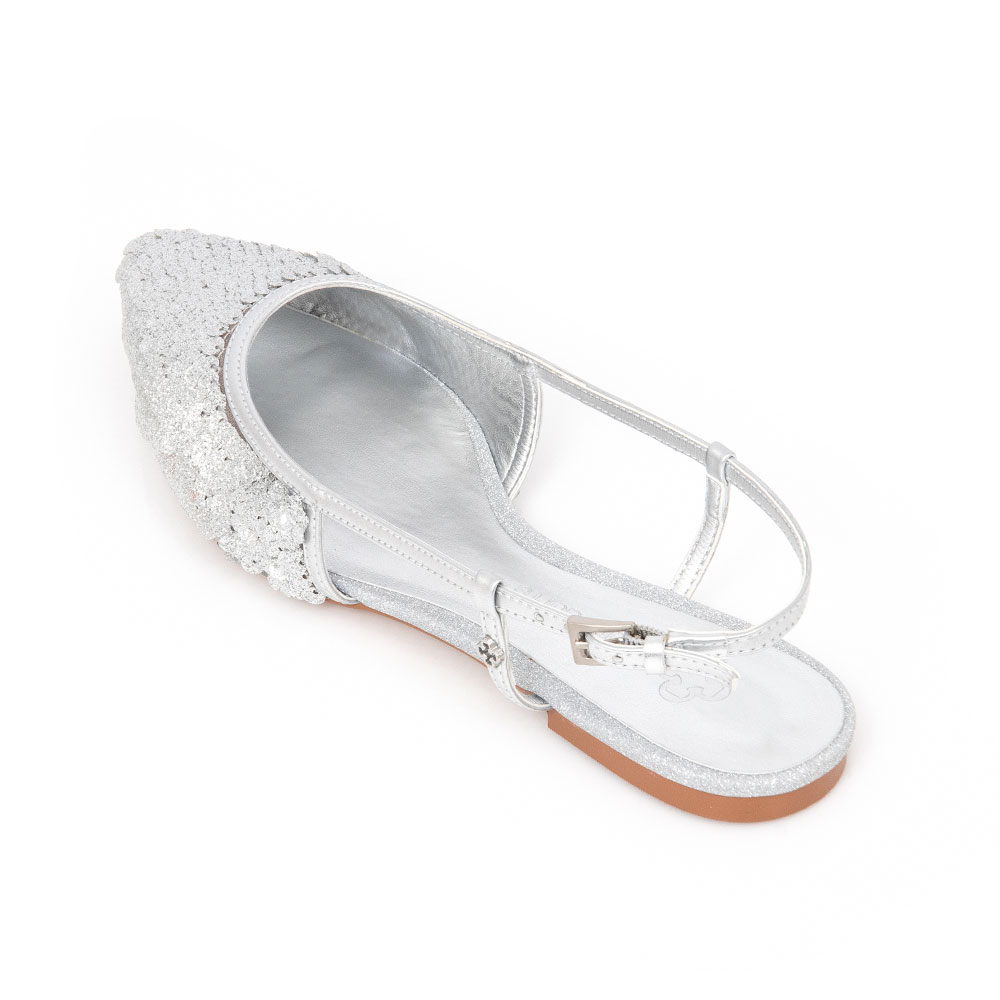 SAPATILHA SLINGBACK PRATA PAETÊ image number 2