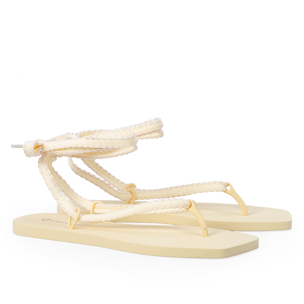 CHINELO DE DEDO INJETADO AMARRA&Ccedil;&Atilde;O AMARELO BRULLE CRU image number 1