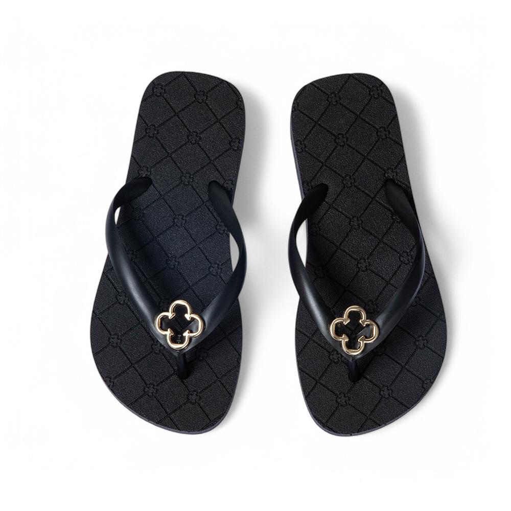 CHINELO DE DEDO INFANTIL PRETO MONOGRAMA image number 4