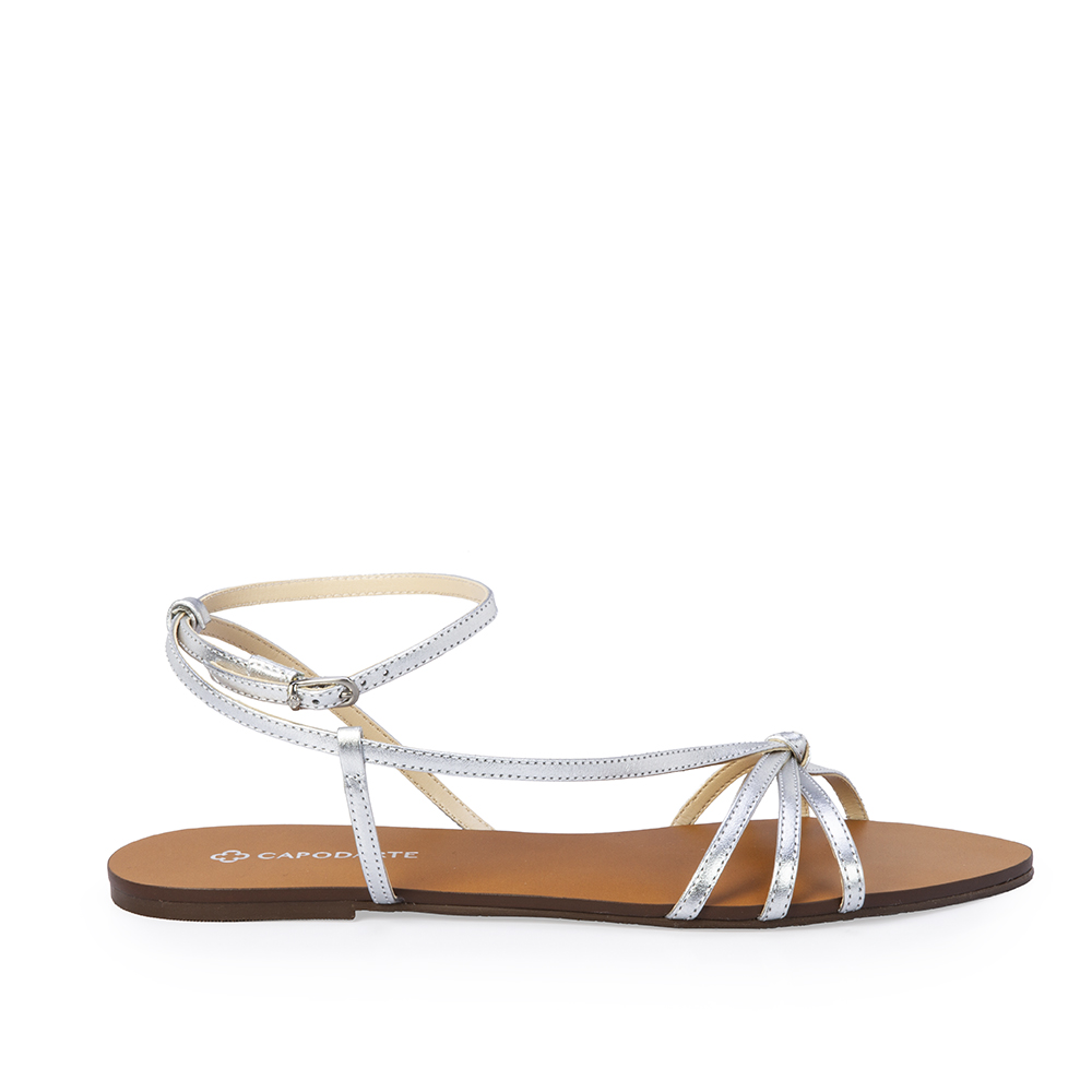 SANDÁLIA RASTEIRA COURO PRATA image number 0