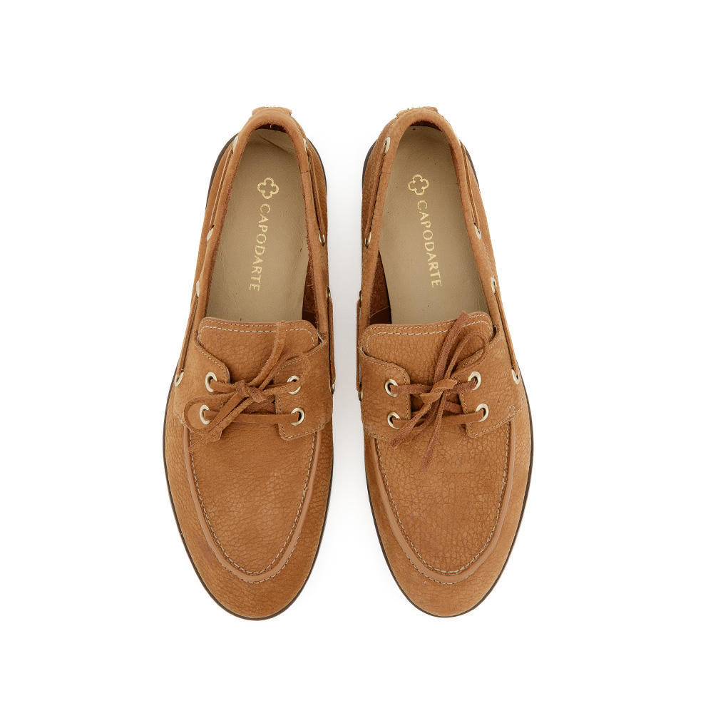 LOAFER MOCASSIM CARAMELO MOGNO COURO NOBUCK image number 4