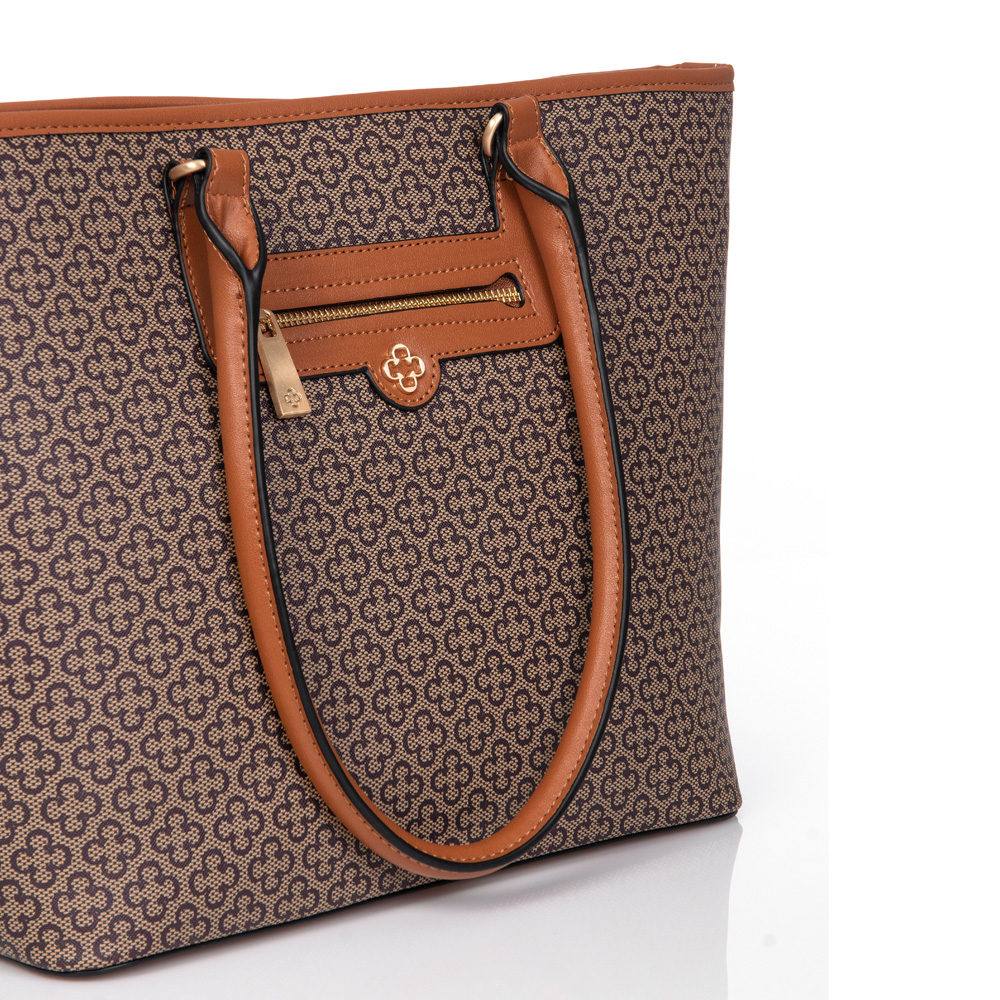 BOLSA CARAMELO SHOPPER MONOGRAMA image number 3