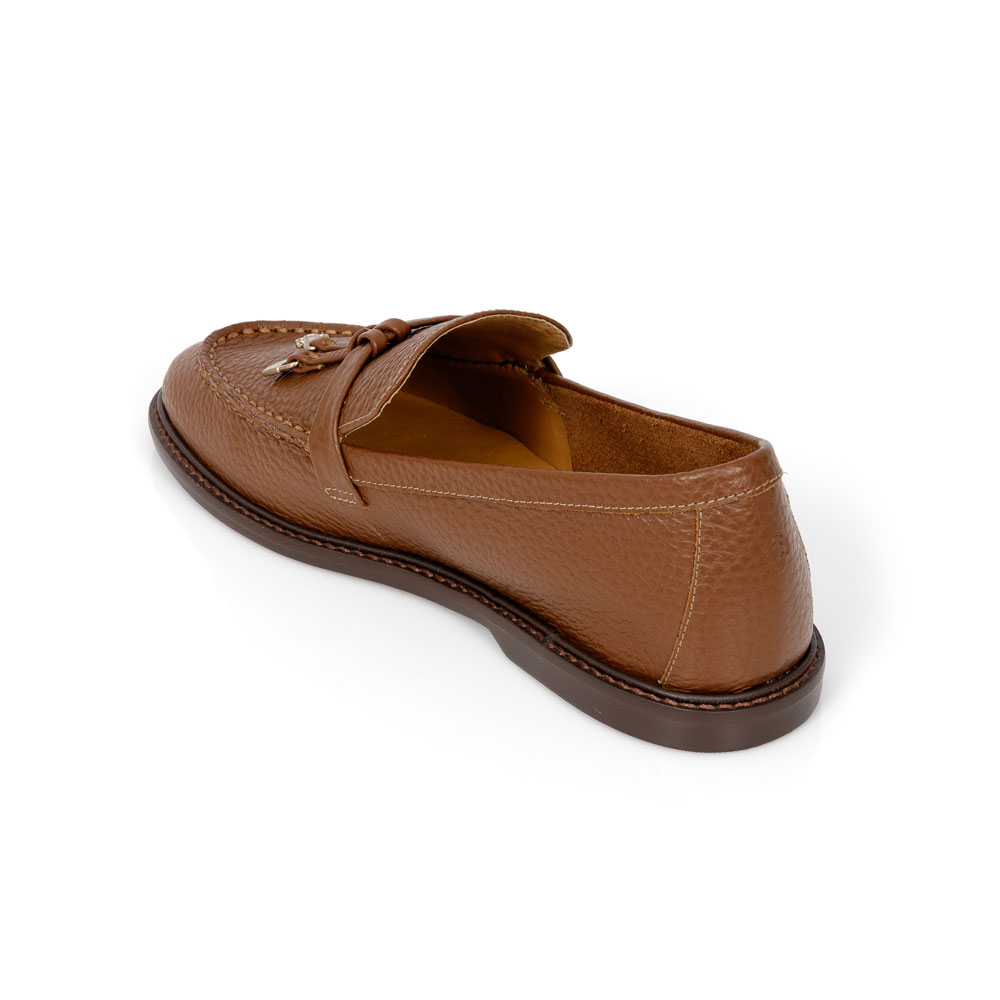 LOAFER MOCASSIM COURO CARAMELO FLOATER MOGNO image number 2