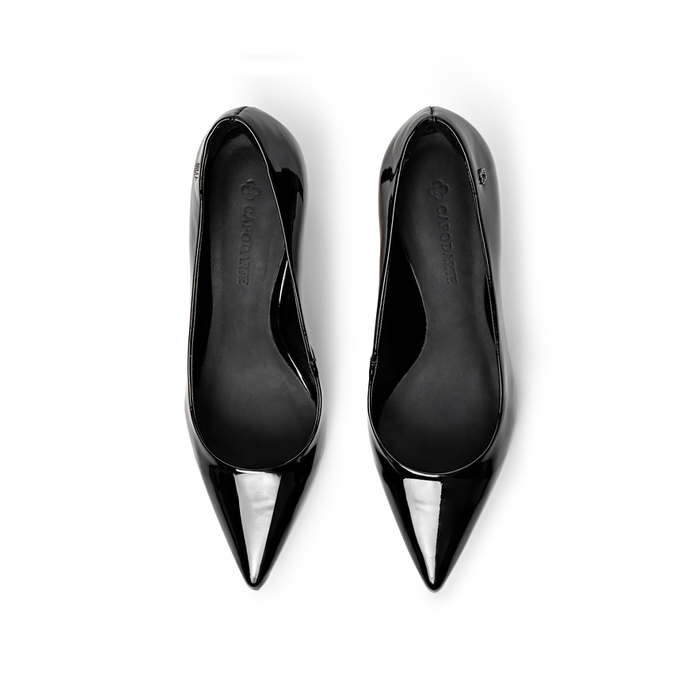 SCARPIN SALTO ALTO PRETO VERNIZ image number 4