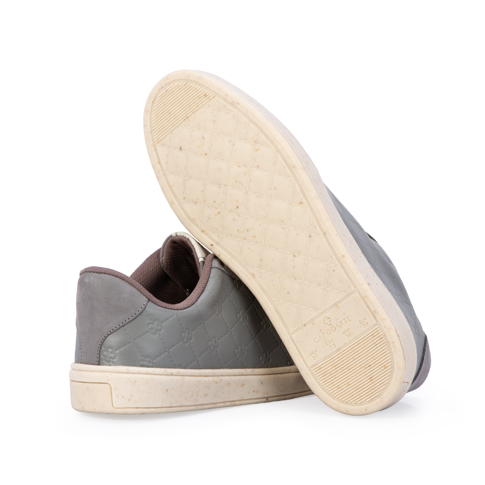 T&Ecirc;NIS MONOGRAMA CINZA CARBONO COURO NOBUCK AMARRA&Ccedil;&Atilde;O image number 3