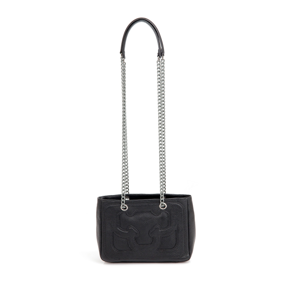 BOLSA TIRACOLO PRETA DE COURO SHOULDER BAG image number 0