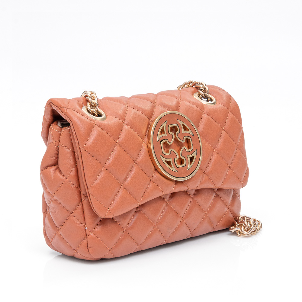 BOLSA PEQUENA COURO CARAMELO MINI OLIVIA image number 4