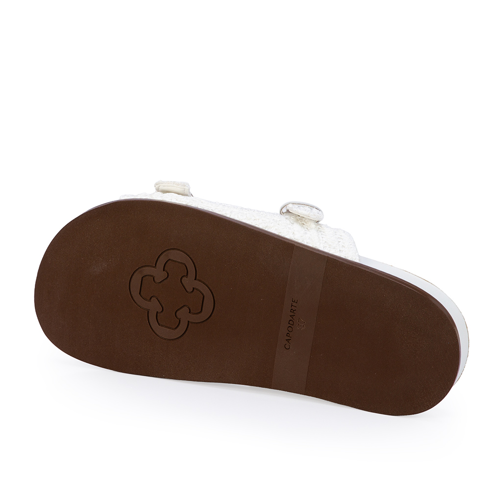 PAPETE BRANCO TRAMADO COM FIVELAS image number 3