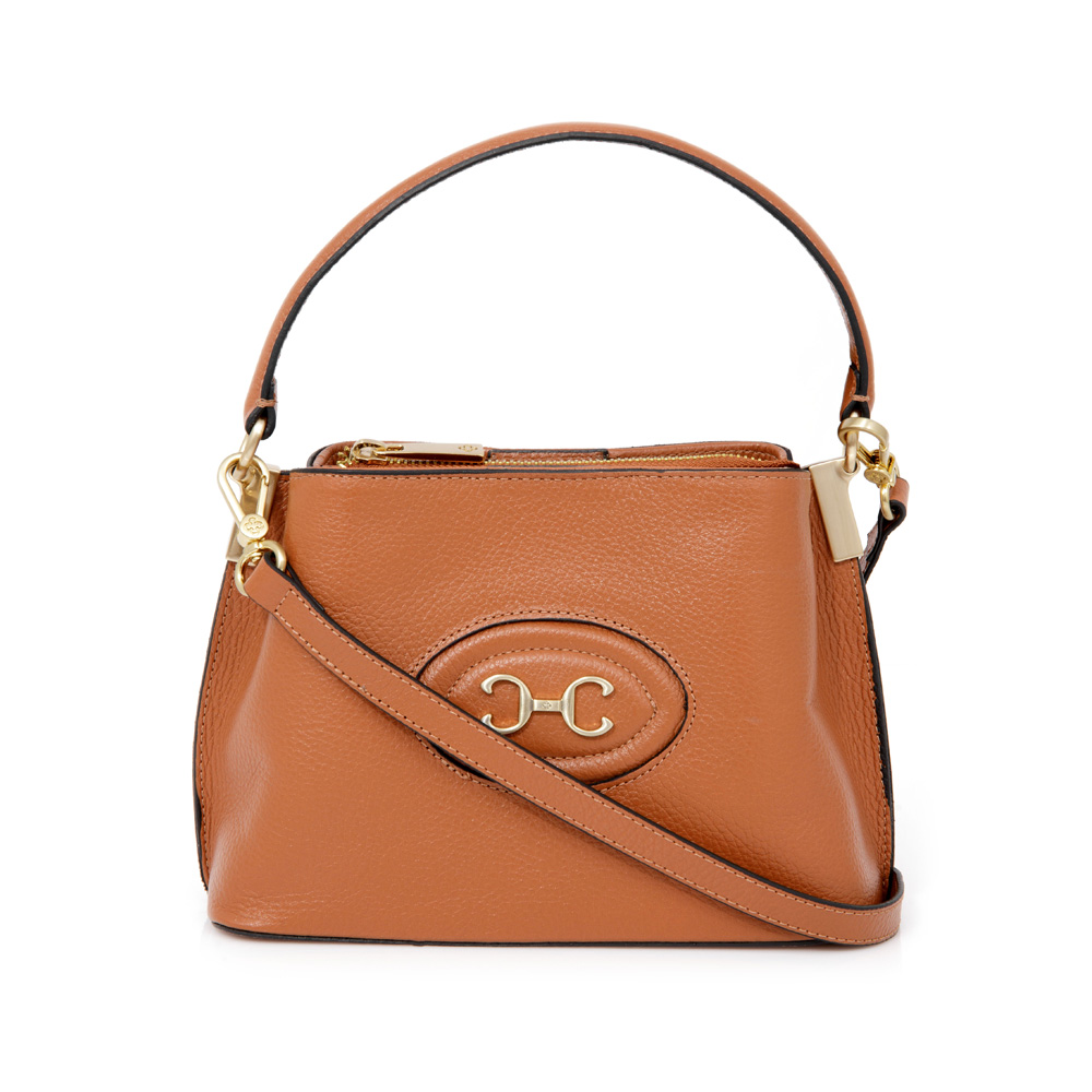 MINI BOLSA CARAMELO DE COURO TOTE image number 0