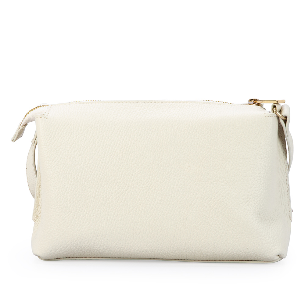 BOLSA PEQUENA BRANCA DUNA DE COURO SHOULDER BAG image number 2