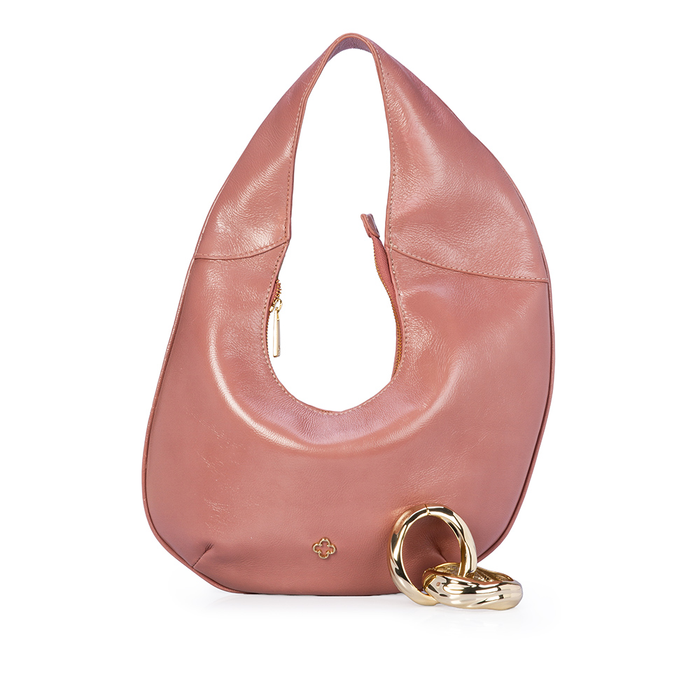 BOLSA HOBO COURO MALVA image number 3