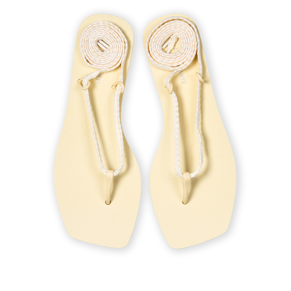 CHINELO DE DEDO INJETADO AMARRA&Ccedil;&Atilde;O AMARELO BRULLE CRU image number 4