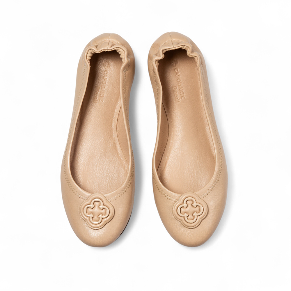 SAPATILHA INFANTIL NUDE SEDA DE COURO CATHERINE image number 4