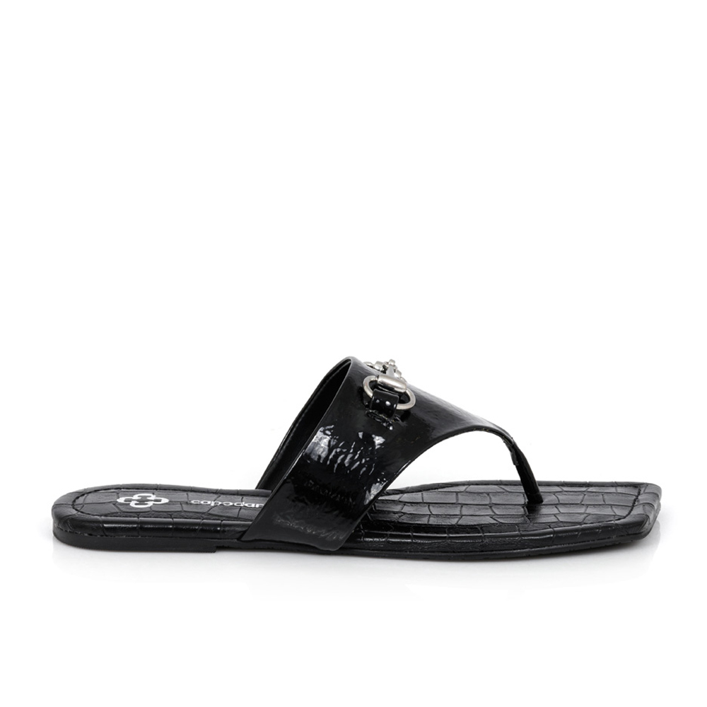 CHINELO RASTEIRO SOFT GLOSSY PRETO image number 0