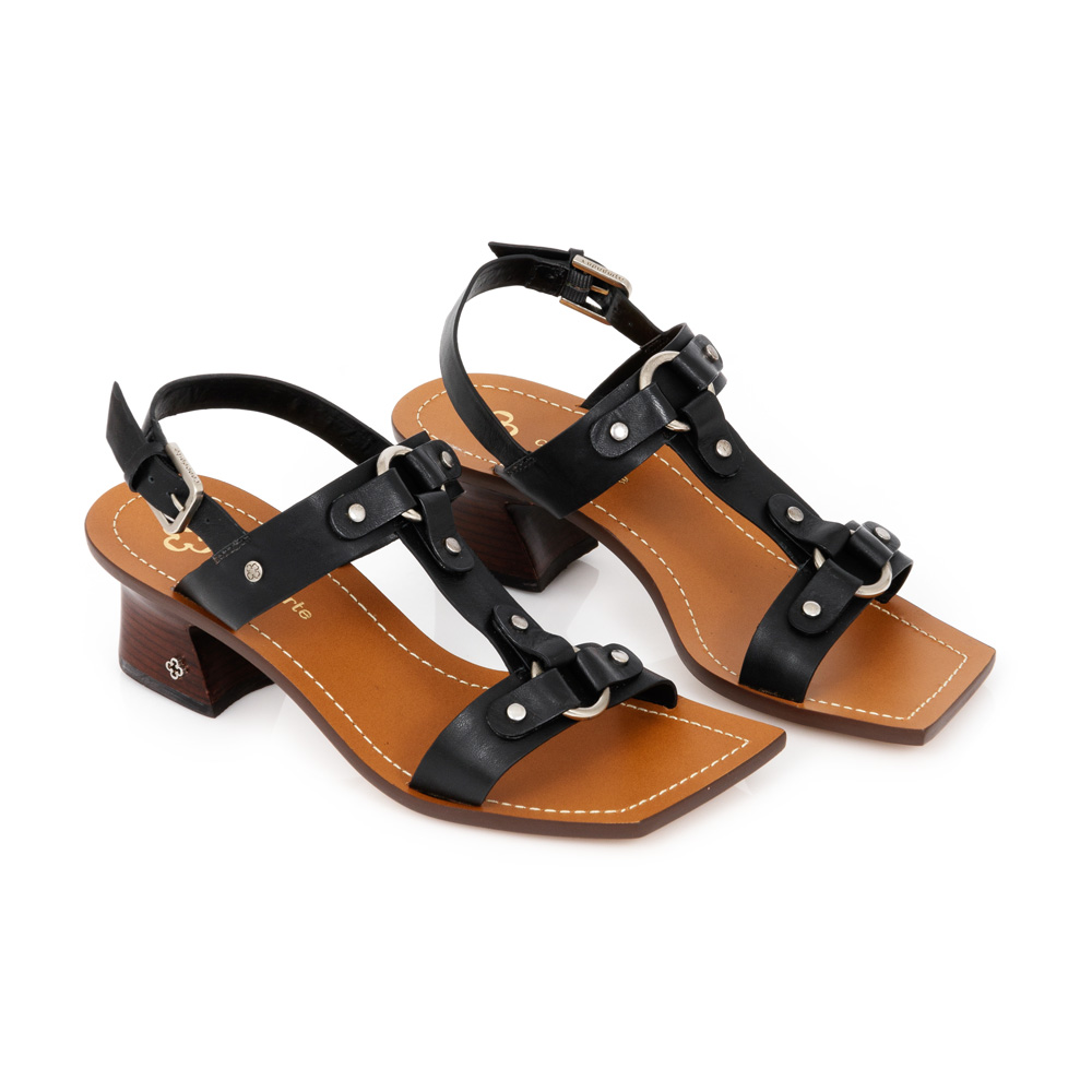 SAND&Aacute;LIA PRETA SALTO M&Eacute;DIO BICO QUADRADO image number 1