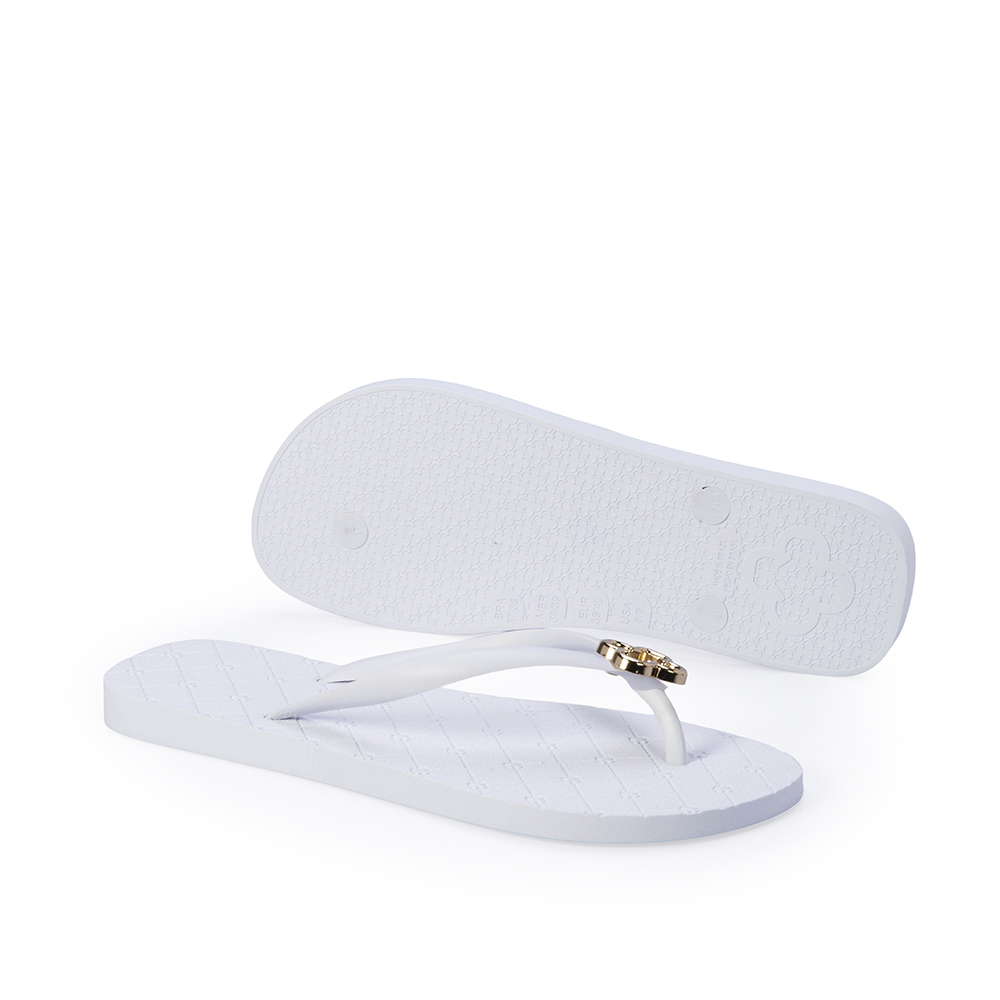 CHINELO DE DEDO BRANCO MONOGRAMA LOGO DOURADO image number 3
